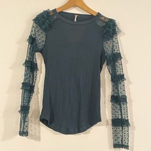 Free People Lace Long Sleeve size Small